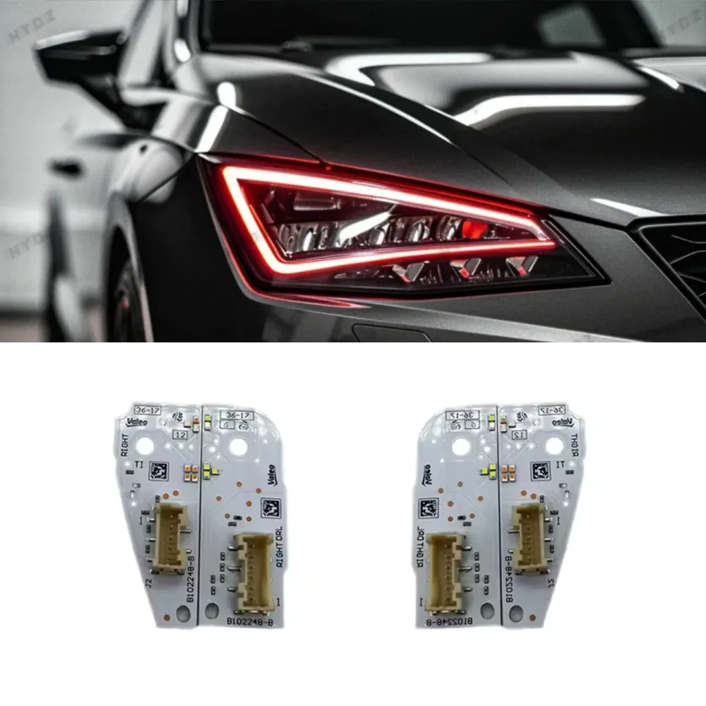 

6F0941475 6F0941476 CSL Yellow Blue Red Angel Eyes DRL LED For 2017-2021 Seat Arona Ibiza Headlight Daytime Running Lights