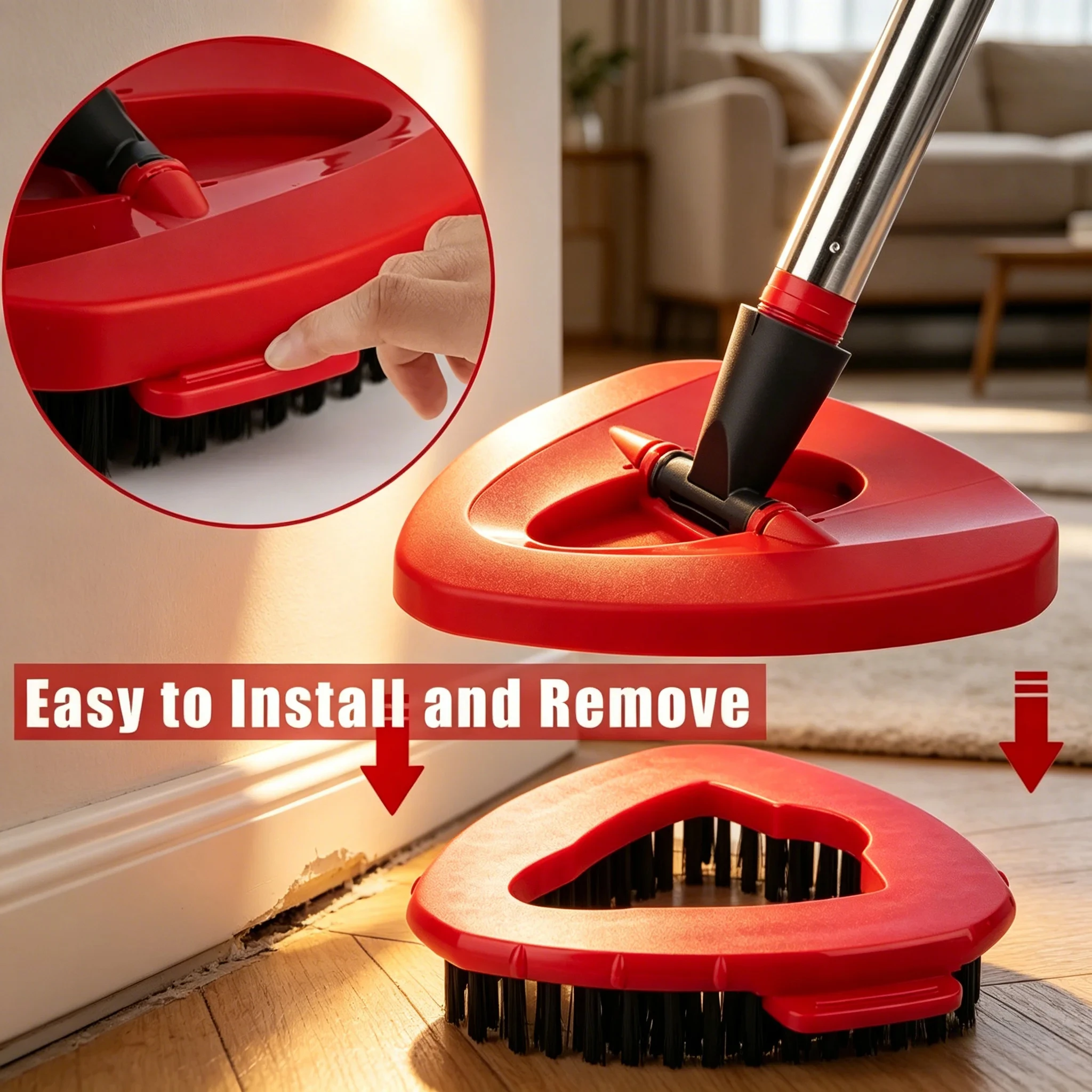 Spin Mop Replacement Head Microfiber Refill Pads Washable Reusable for Vileda O-Cedar EasyWring 1-Tank System Household Tools