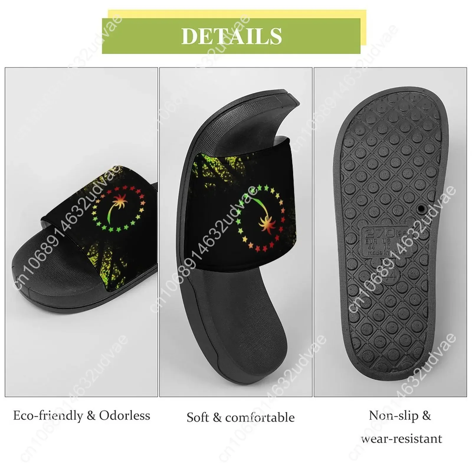 Polynesian Traditional Tribe Men Women Beach Sandals Bathroom Slippers New Print Adult Home Indoor Slippers Summer Custom