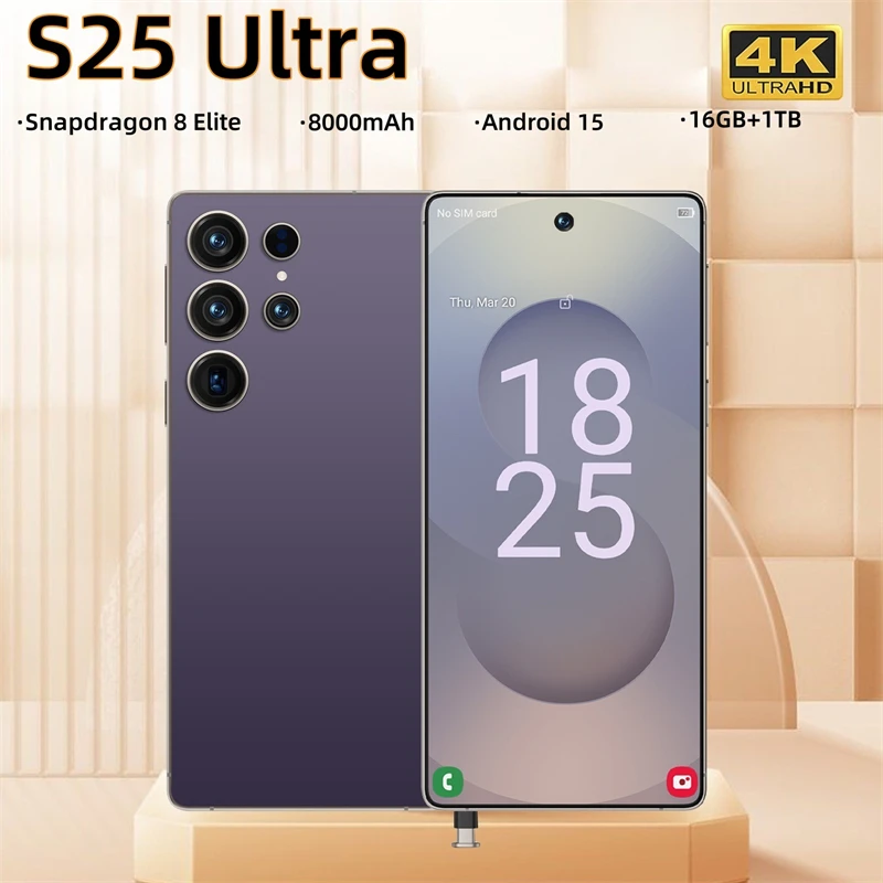 S25 Ultra teléfonos móviles Snapdragon 8 gen 3 versión Global teléfonos móviles 7.3HD teléfono inteligente Original 5G Dual SIM Android 14 teléfono celular