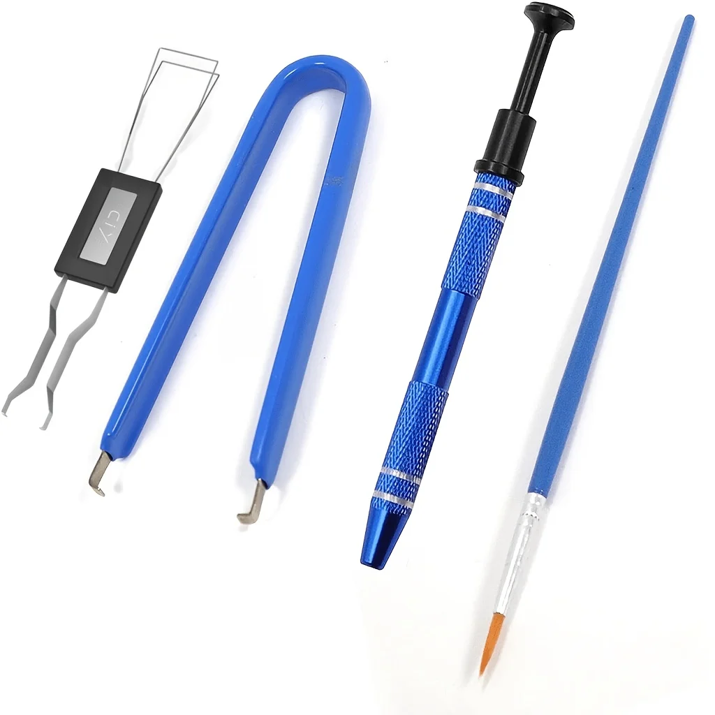 

Наборы съемников переключателей смазки для механической клавиатуры, 4 шт., съемник клавишного колпачка, съемник, держатель стержня, щетка