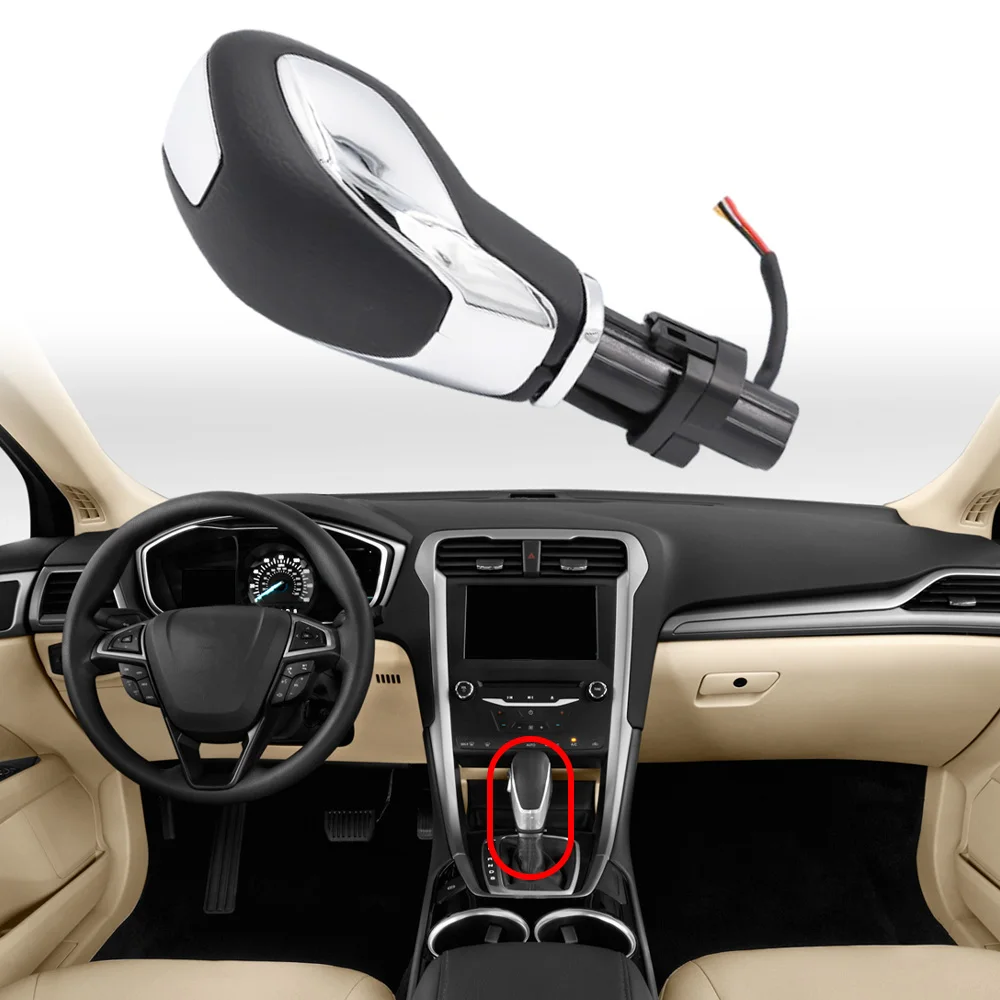 Automatic Gear Shift Knob Shifter Lever Handball for Ford Escape Fusion 2013-2016 Transit 2015-2020 Left Hand Driver
