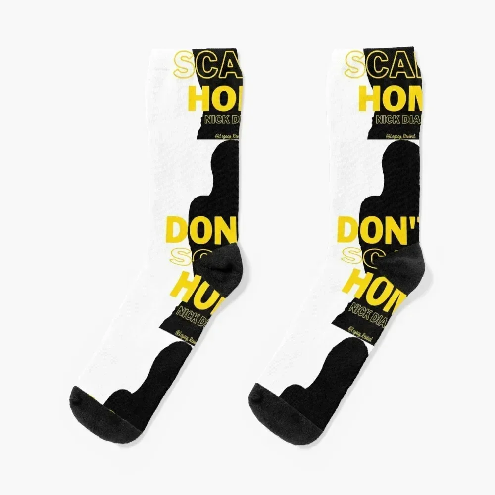 

Nick Diaz - Don't Be Scared Homie Socks designer bright garter japanese fashion hiphop Socks Men's Women's