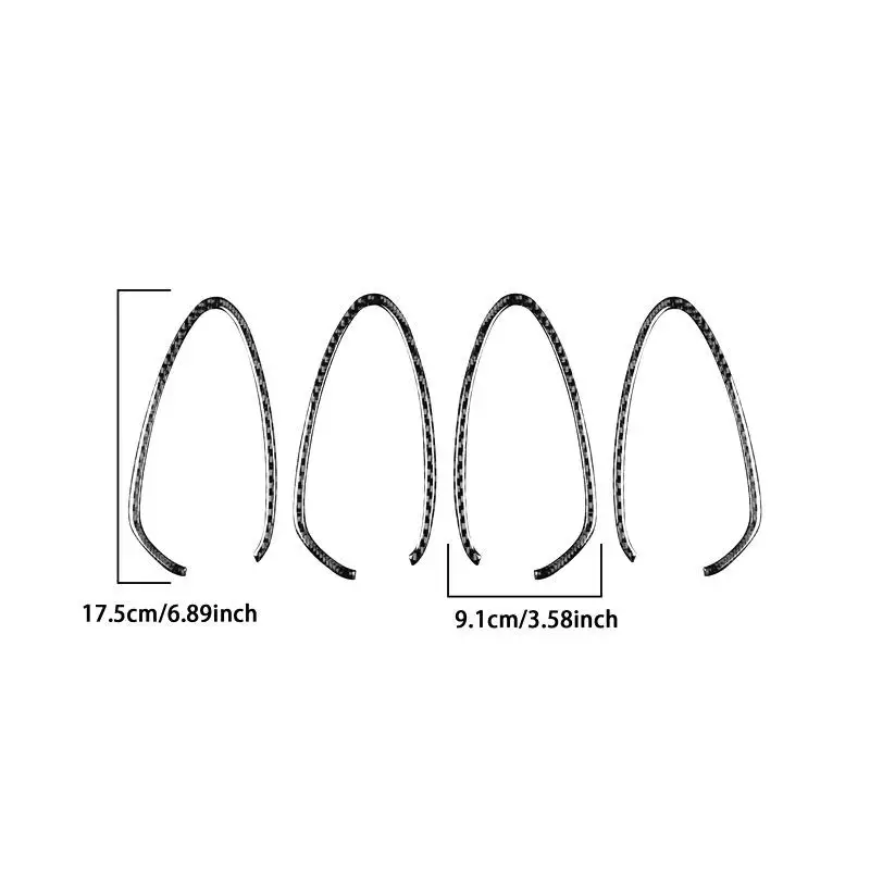 

Для Seat Leon 2005 2006 2007 2008 2009 2010-2012 4 шт. автомобильная внутренняя дверная ручка, накладка из мягкого углеродного волокна, аксессуары для интерьера