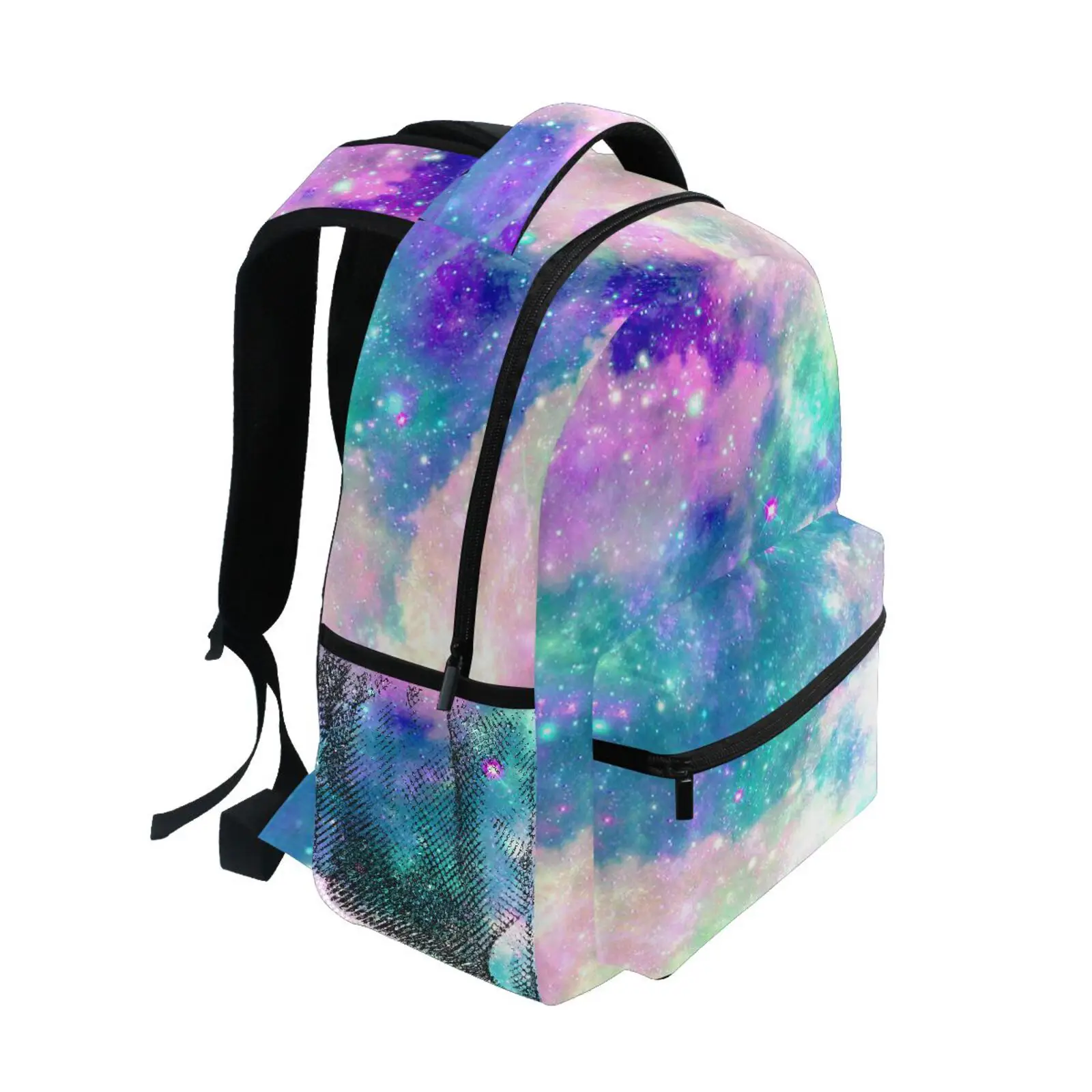 2023 Large Capacity Backpack Women Laptop Backpacks Rainbow Nebula Cloud Galaxy School Bags Teen College Grils Student Backpack