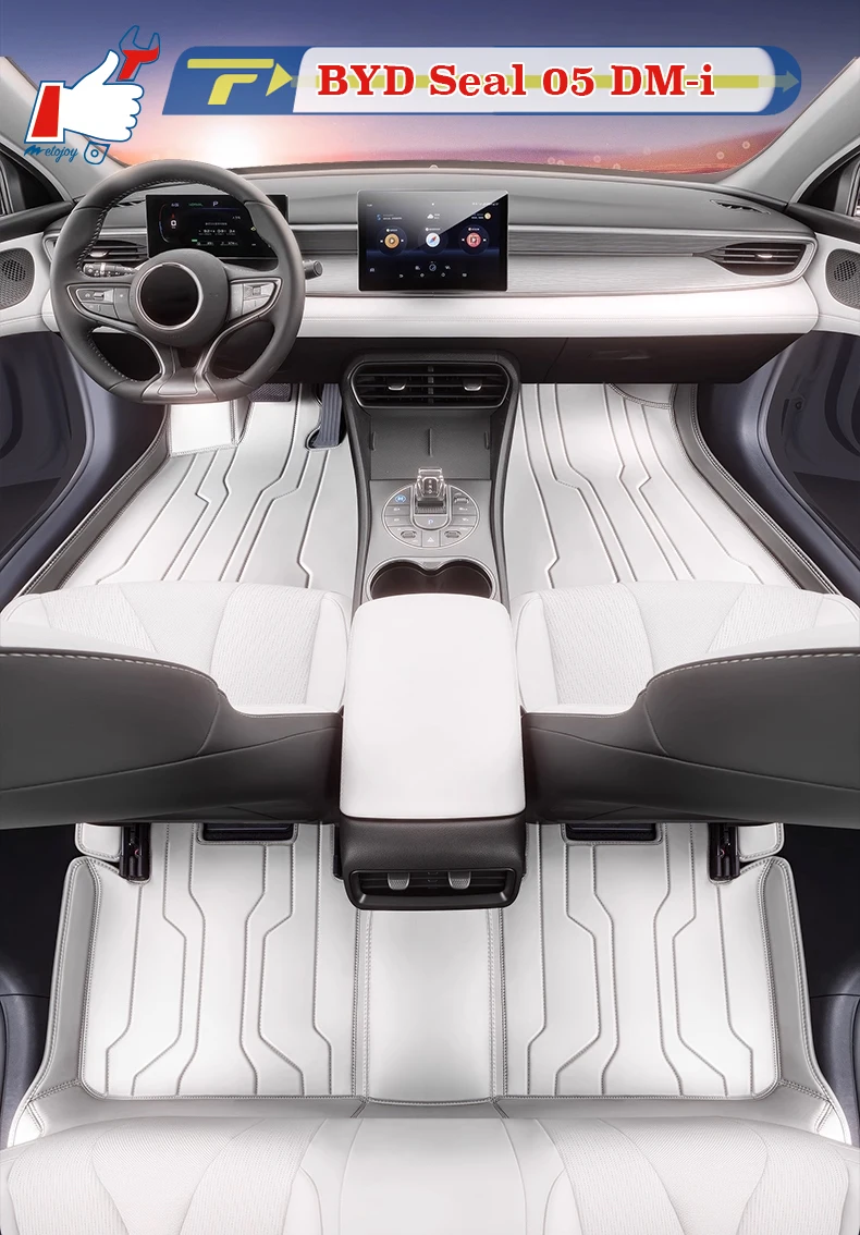 

Left-hand Drive Car Floor Mat For BYD Seal 05 DM-i 2025 Full-Surround Foot Mat Mat Floor Liner Floor Carpet Water-proof Mat