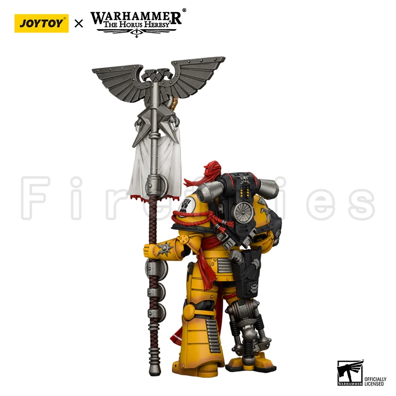 [Pre-Order]1/18 JOYTOY Action Figure The Horus Heresy Imperial Fists Herald Consul with Standard and Bolt Pistol Anime Model Toy