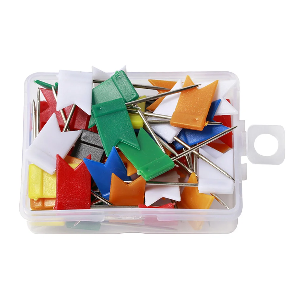 

Plastic Flag Pins Colorful Sewing Tacks for DIY Crafts Knitting Hat Bag Making Outdoor Fishing Sewing Accessories