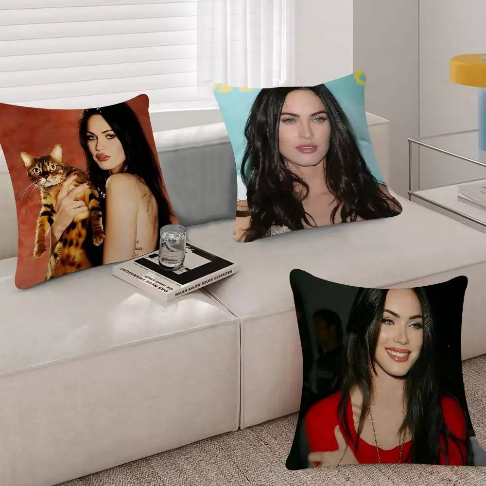 Jennifers Body Megan Fox Actor Cushion Cover Decorative Pillow Sofa Home Decor Case Pillow Cases