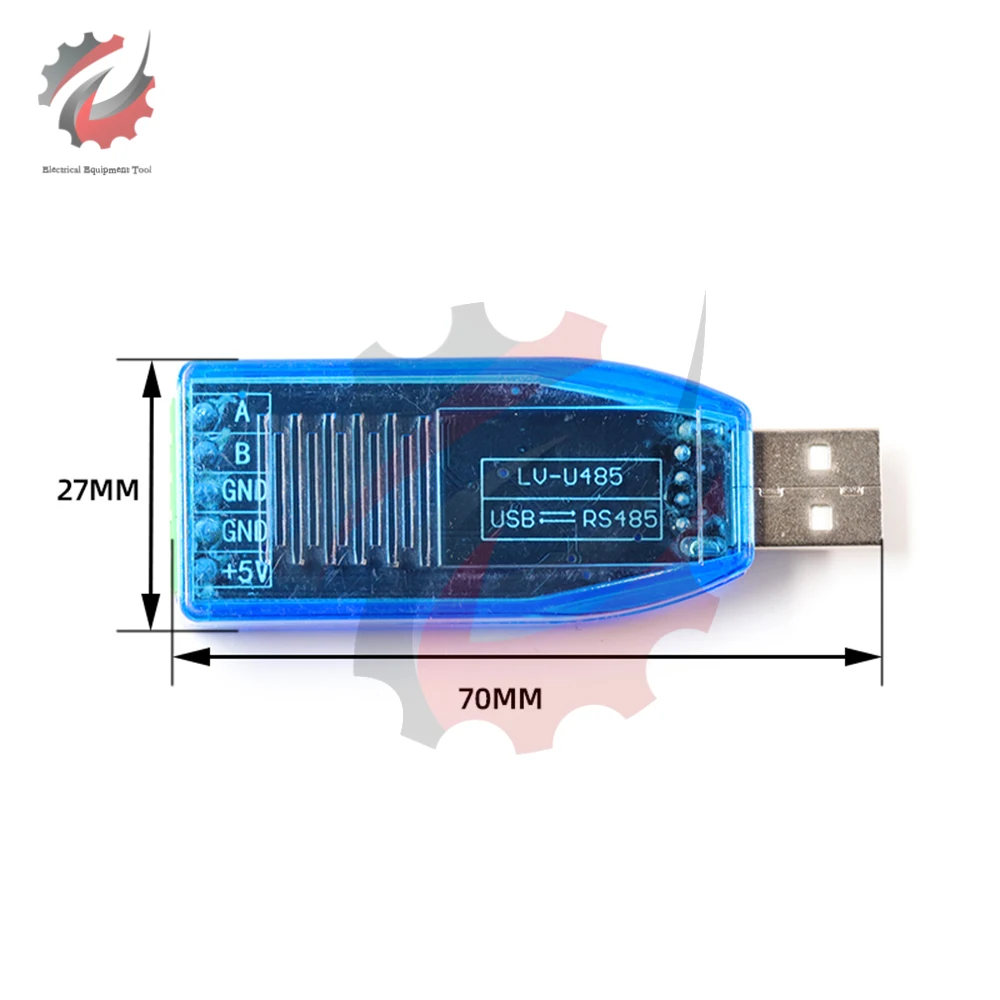 Without Isolated Industrial Grade USB to RS485 Communication Module 5V TVS/ESD Protection Short Circuit Protection CH340