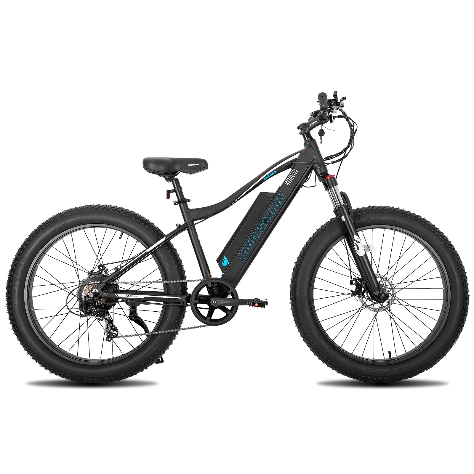 Hiland Rock006 26 Inch Fat Tire Mountainbike, Shimano 7-Speed Bike, Dubbele Schijfrem, Vorkvering Mountainbike Voor Volwassenen