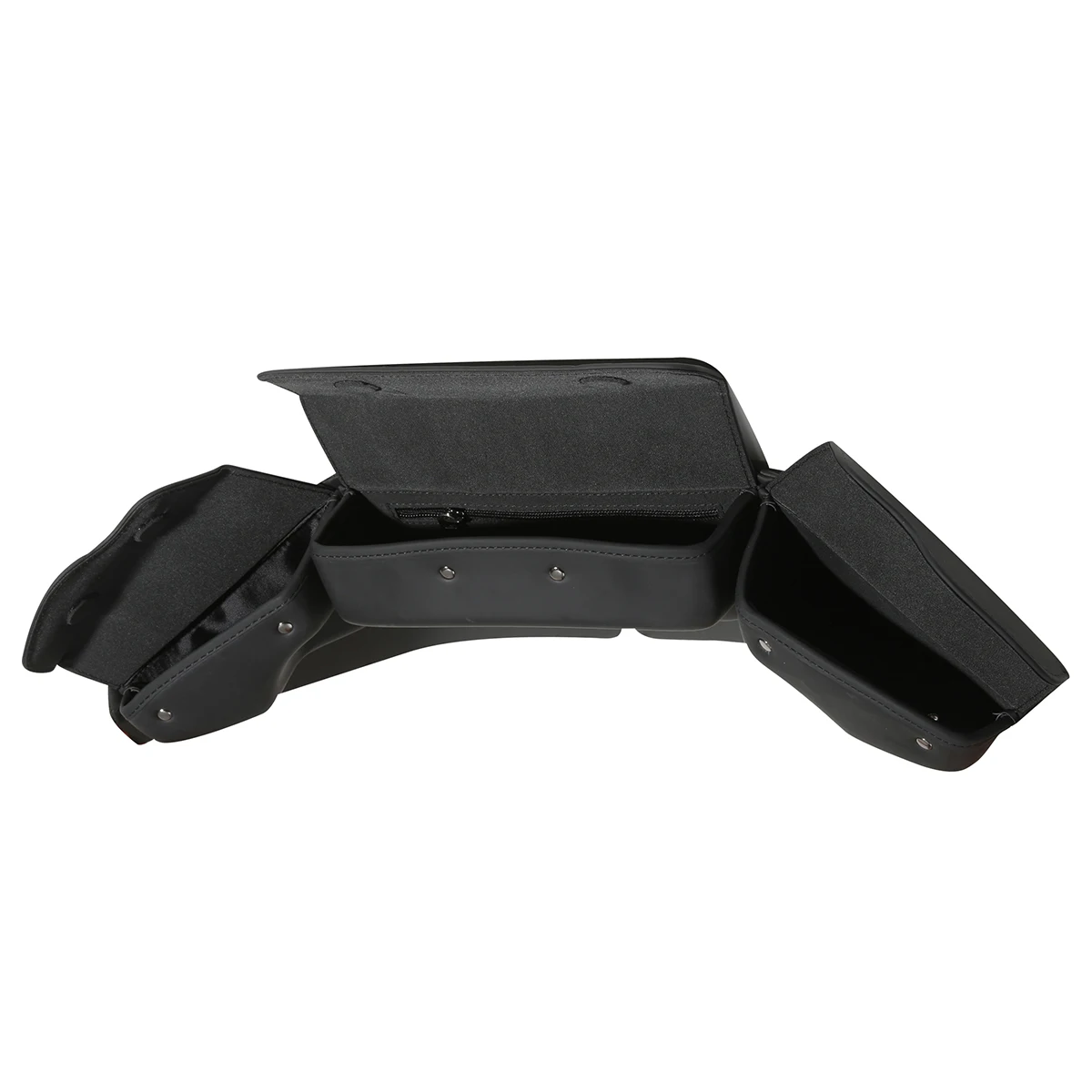 3 Pocket Batwing Fairing Windshield Bag Pouch Fit For Harley Touring Electra Tri Glide Ultra Limited 2014-2024