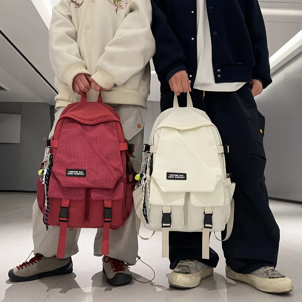 

Junior High School Boys New College Students Female Tide Brand Large Capacity ComputerCouple Backpack Multi-function Versatile