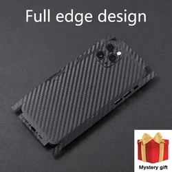 3D Carbon Fiber Full Coverage Matte Film Ice Film Back Film dla iPhone 16 15 14 13 12 11Pro Max 16 15 14 Plus XR 78 Naklejka na tył