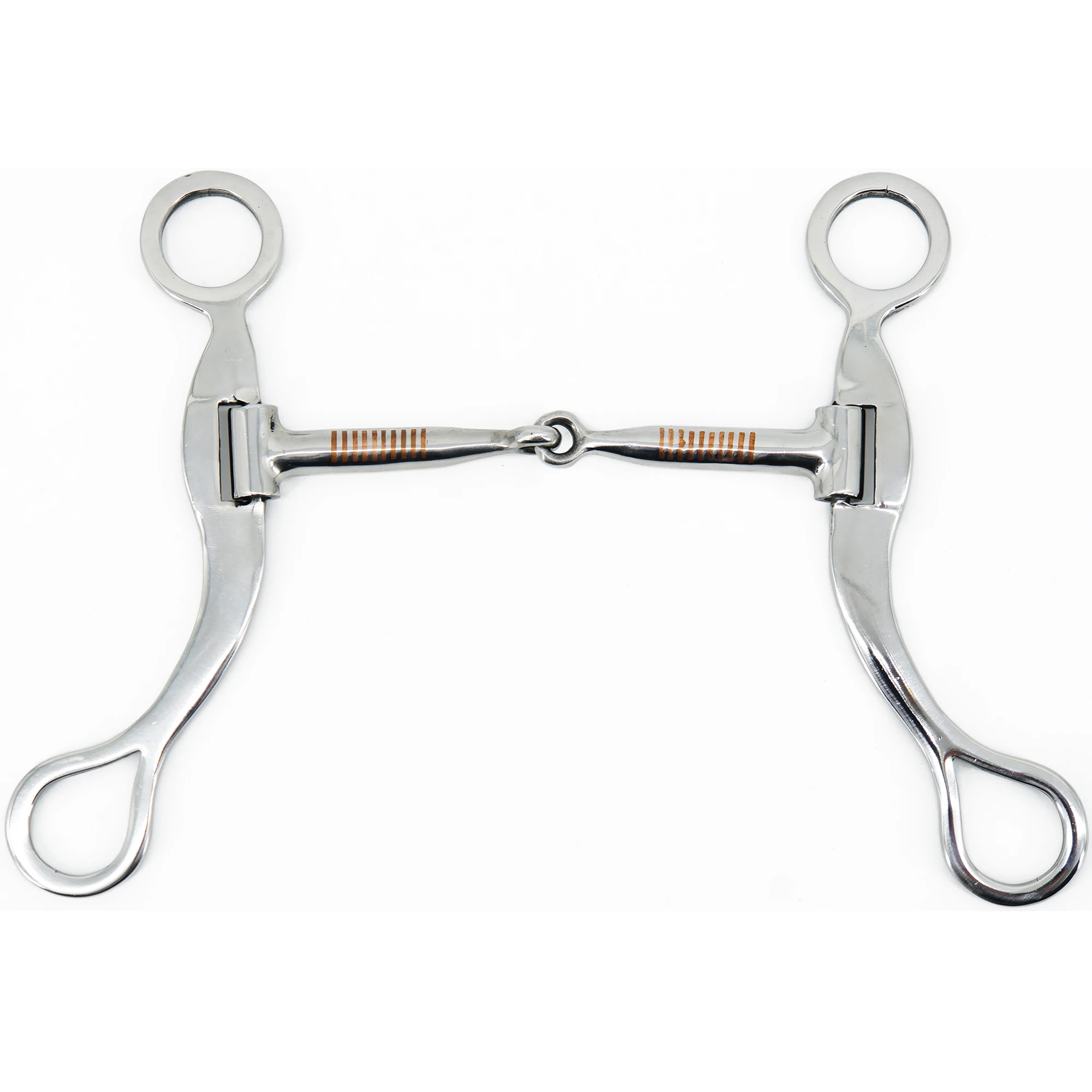 Horse Stainless Steel Western Mouth Curb Horse Bit, All Purpose Bit for Western Horses Tack - 5"