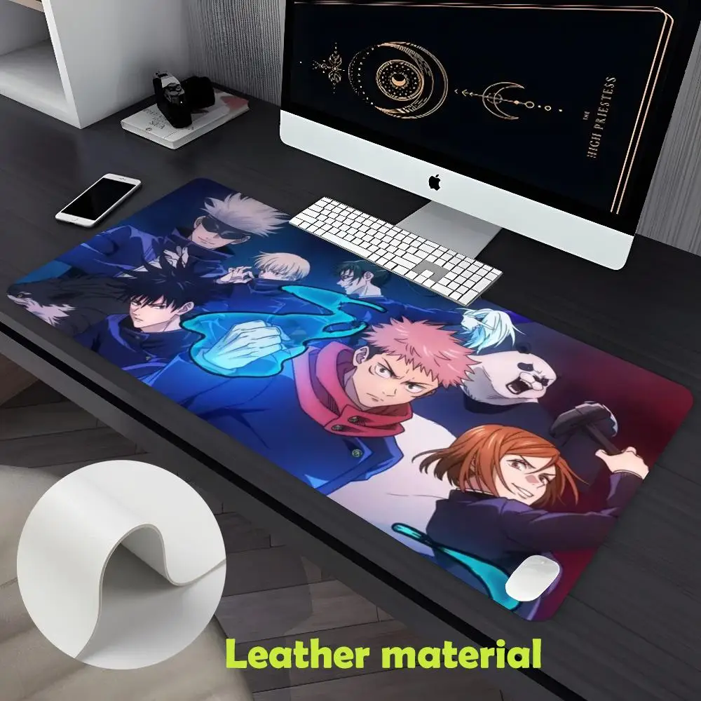 ujutsu Kaisen Satoru Gojo Mouse Pad Large Gaming Pad XXL Desk Mat Non Slip Double Sided PU Game Computer Leather Keyboard Mat