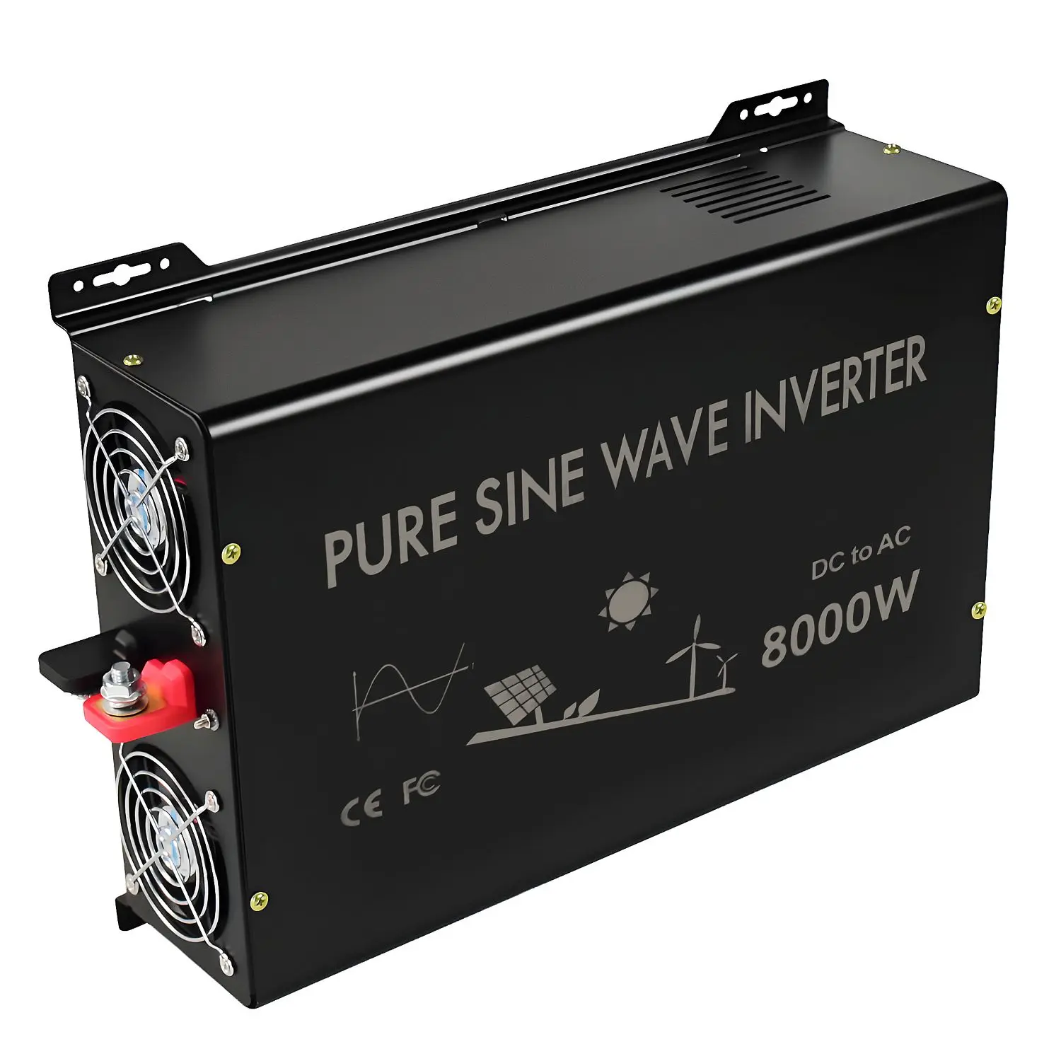 8KW Full Power Inverter Welding Motor Pump Air Conditioning Pure Sine Wave Solar 12V 24V 36V 48V 60 DC to 120V 220V 230V 240V AC