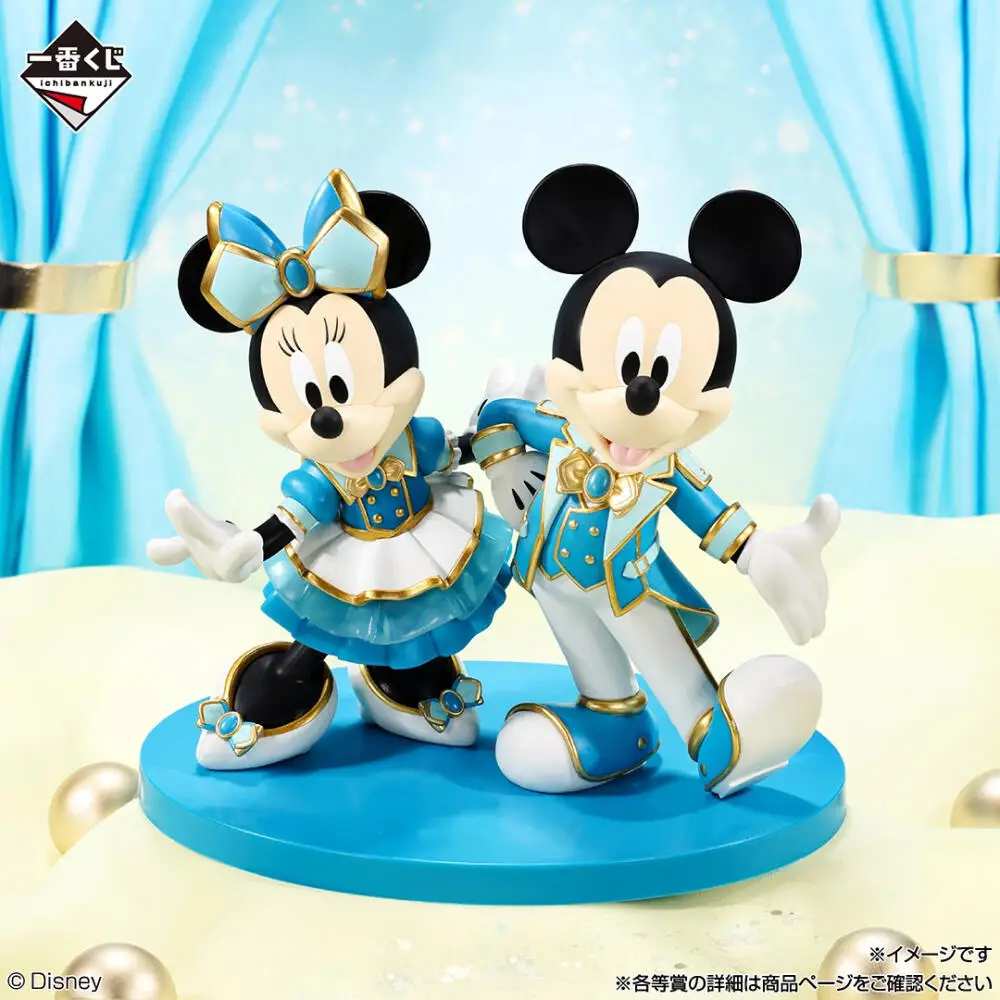 Hot Sale In Stock Bandai Ichiban Kuji Disney World of Imagination Rapunzel Flynn Rider Ariel Mickey Minnie Figure Anime
