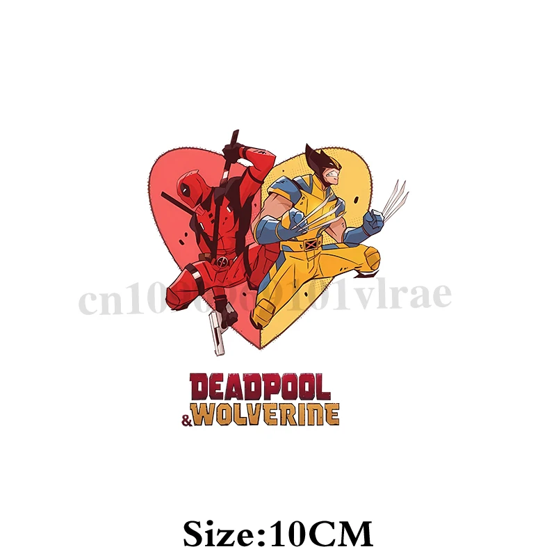 Deadpool & Wolverine UV DTF 전사 스티커, 방수 전사 데칼, DIY 물병 컵 랩 유리 캔, UV 3D 스티커