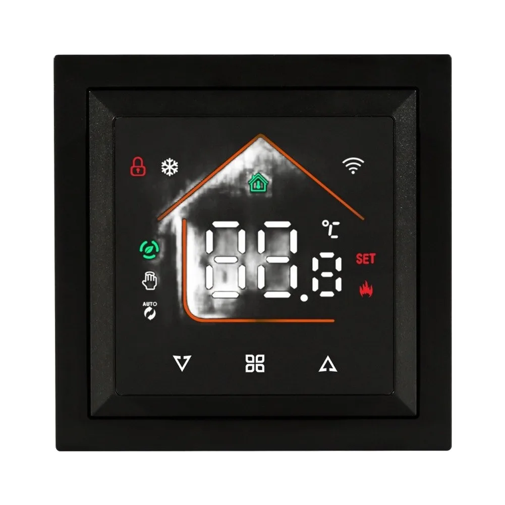 For ZigBee Digital Thermostat for Residential and Commercial Use Controls 50 Valves Set Range 5-35C Capacitive Touch