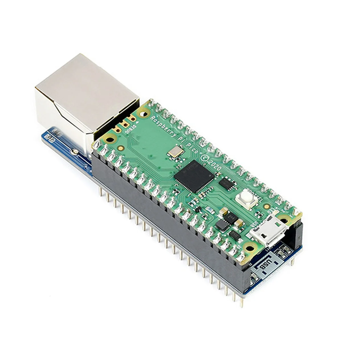 For Raspberry Pi PICO Network Expansion Board 300Bps-921.6Kbps TCP/UDP Picow RJ45 Network Port Expansion Board