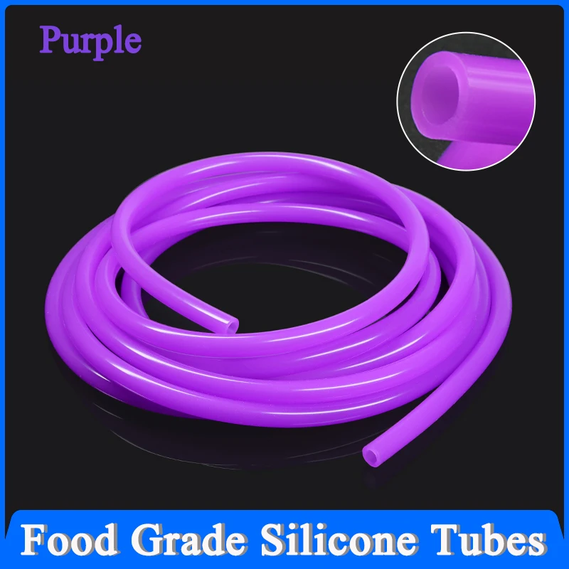 

1/3/5/10M Food Grade Silicone Tube Purple Flexible Rubber Hose Aquarium Air Irrigation Pipes Water Connector Garden Hoses