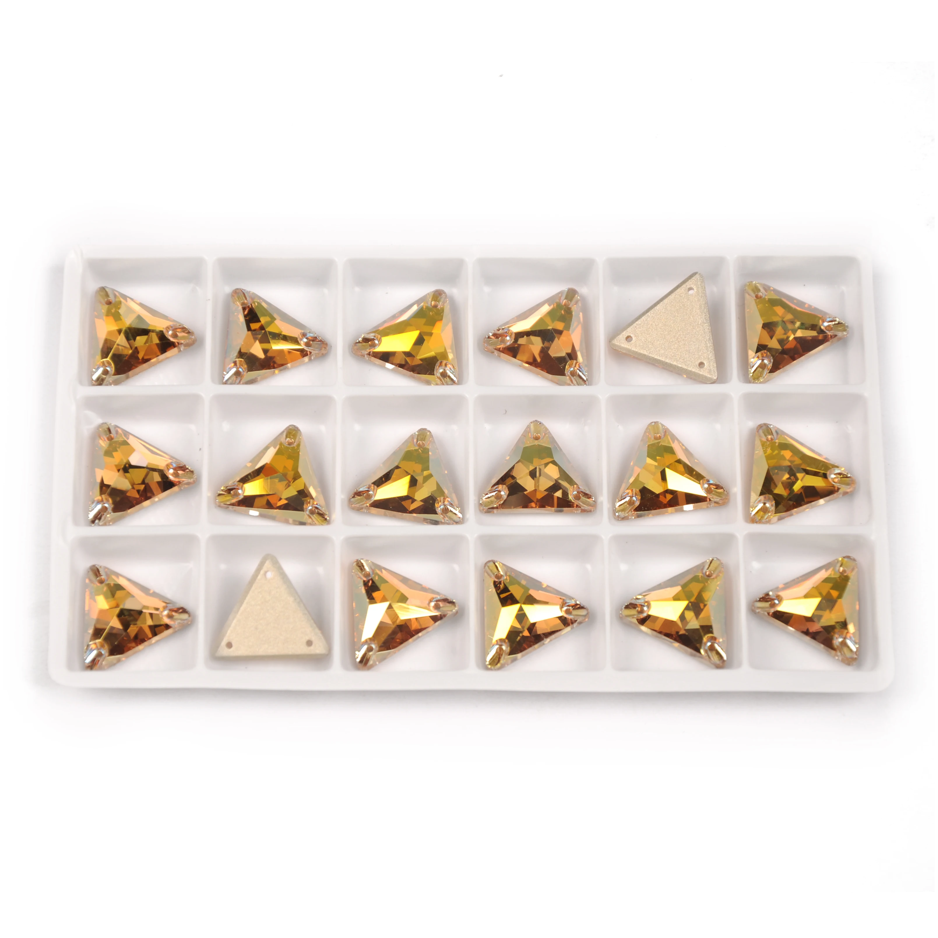 PUBRILEX Value Pack SunShine Aufnähbare Strasssteine Flache Rückseite Abgeschrägte Kristalle für Kleidungsstücke, Schmuck und Kleiderdekorationen – Detail 13