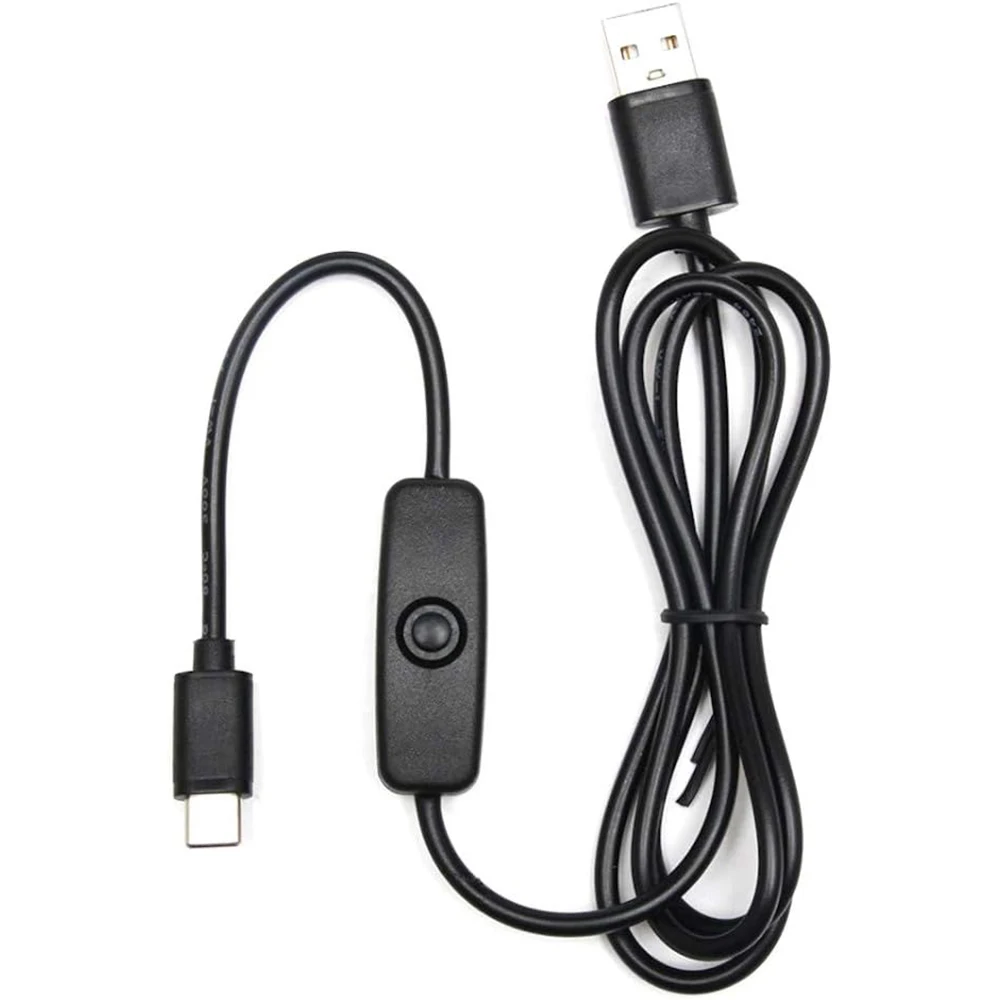 Type-C USB Cable, with ON/OFF Power Switch, For Raspberry Pi 4B&Micro:bit&Phone&Lamp etc.