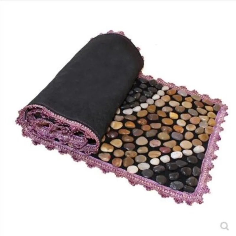 Composite Natural pebbles foot massage cushion pedicures go bai maji stone gravel road refers to linking piece carpet mat