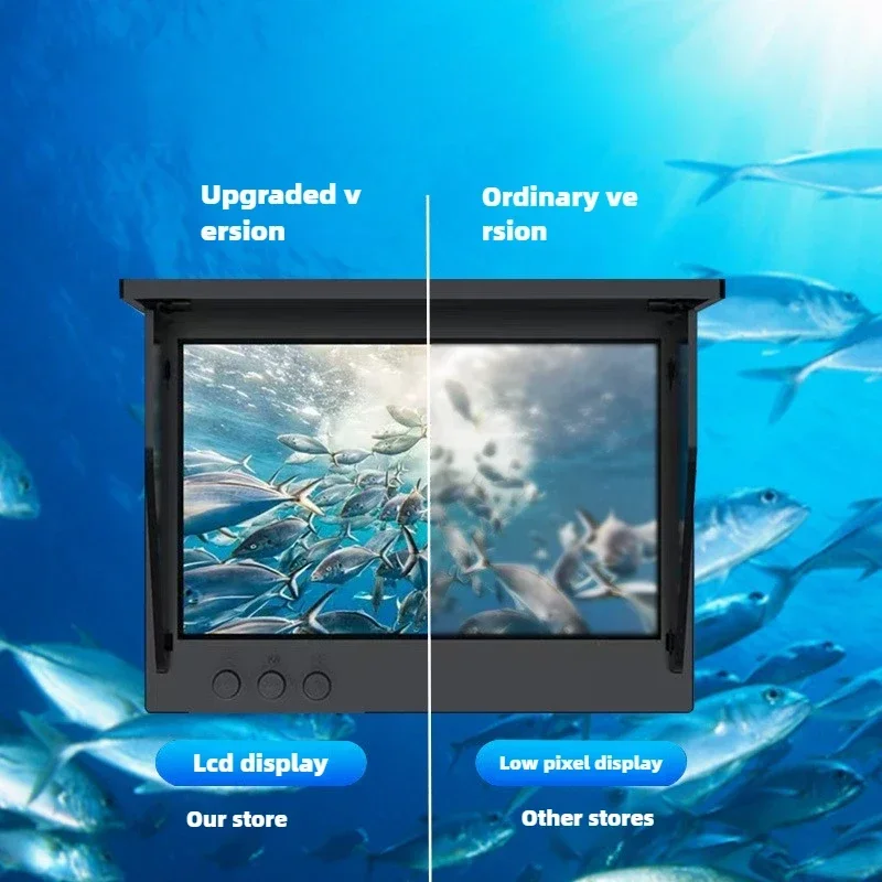 Underwater Ultra-clear Night Vision Camera Submarine Ultra-clear Fish-finding Camera 5/4.3 Inch Waterproof Display Fish Watching