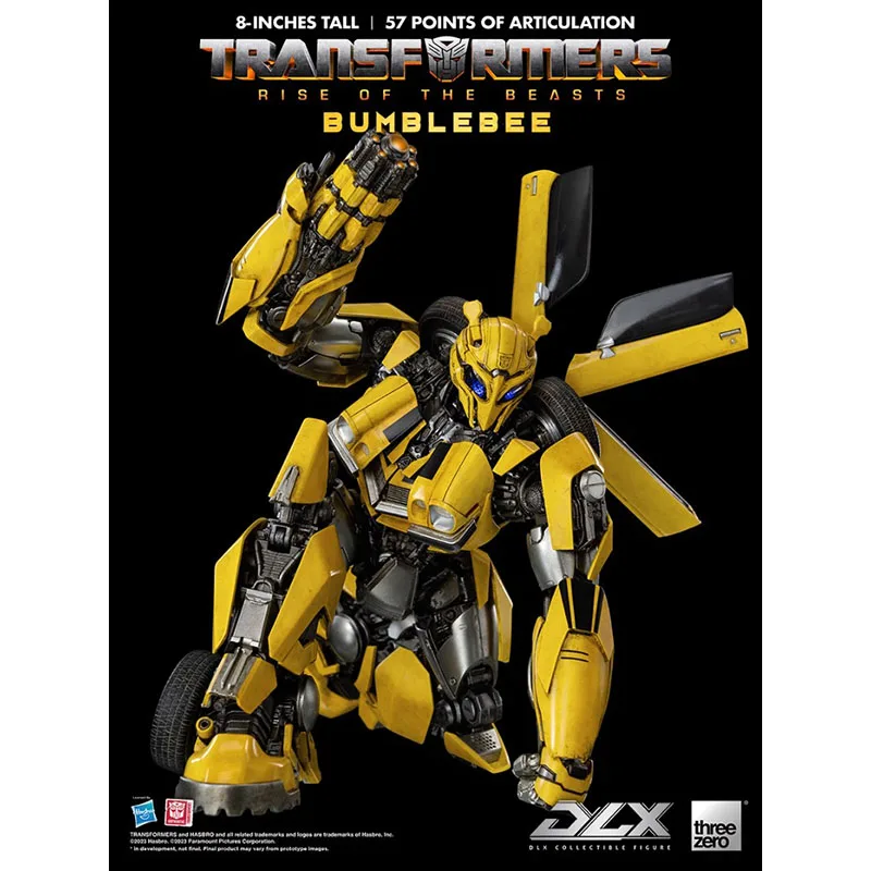 Original Threezero DLX 3Z05630W0 BUMBLEBEE TRANSFORMERS: RISE OF THE BEASTS PVC Animation Character Model Action Toys Gifts