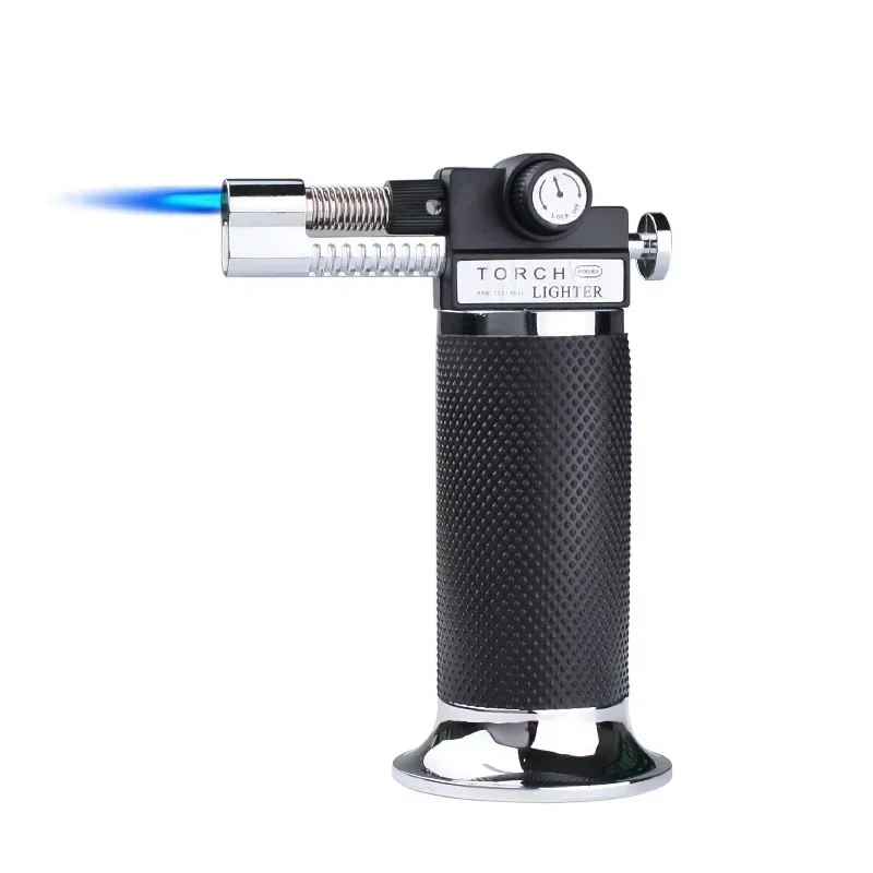 2026 Gas Torch Lighter BBQ Kitchen Cooking Windproof High Capacity Turbine Lighter Spray Gun Jewelry Metal Welding Men's Gifts