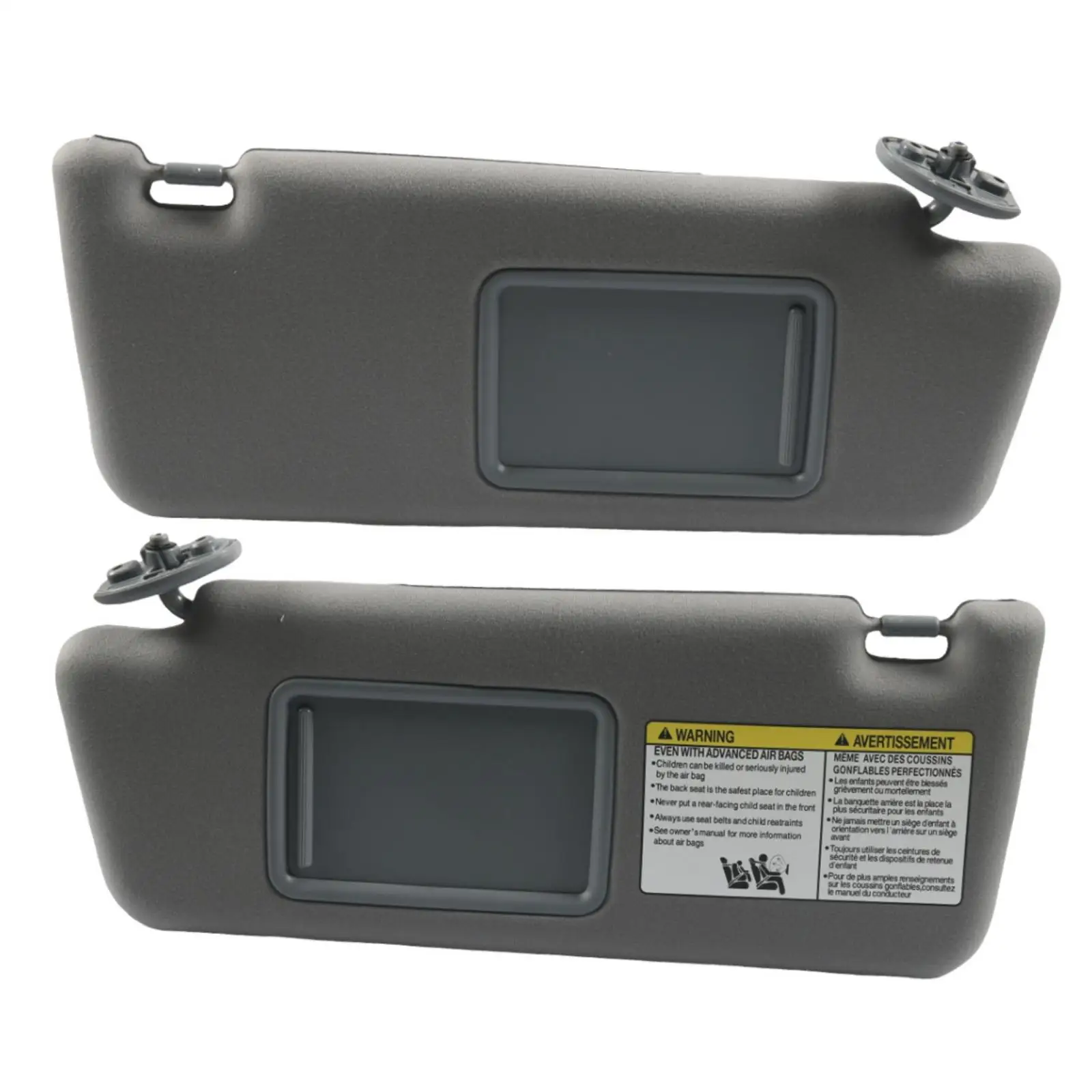 Plastic Car Sun Visor with Mirror for Vehicle Front for seat Sun Shade Replacement Part