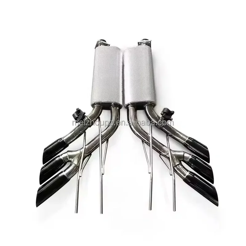 SS304 Tuned Valved Catback Exhaust for Mercedes G500 W463 2012-2018 5.5T M278 V8 Intelligent Valve Muffler Pipe Upgrade Parts