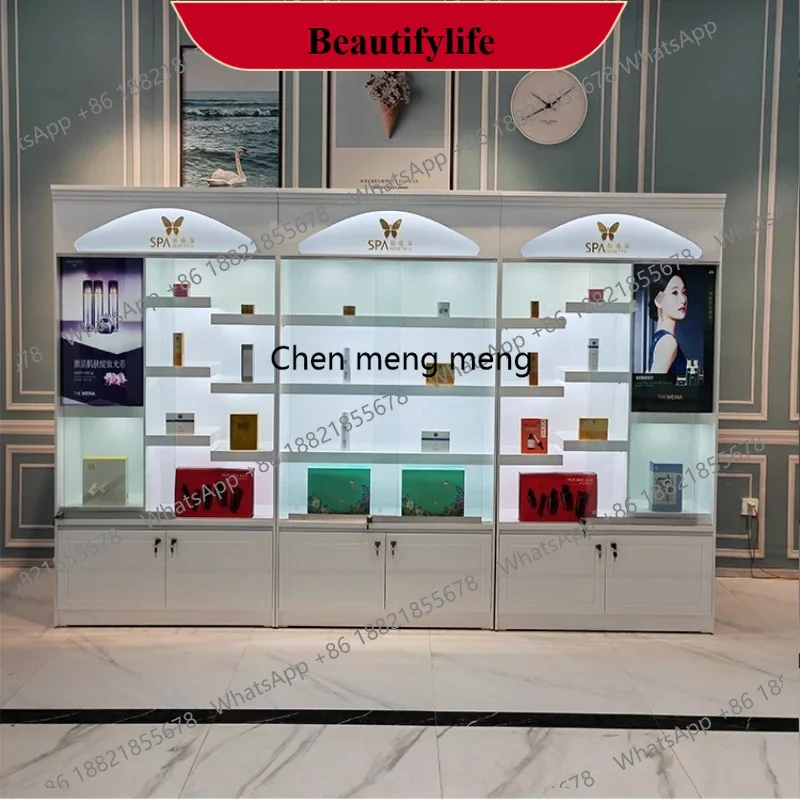 YL  Modern Shoe Bag Display Cabinets High-grade Live Broadcast Room Goods Cabinet Beauty Salon Display Cabinet Office Furniture