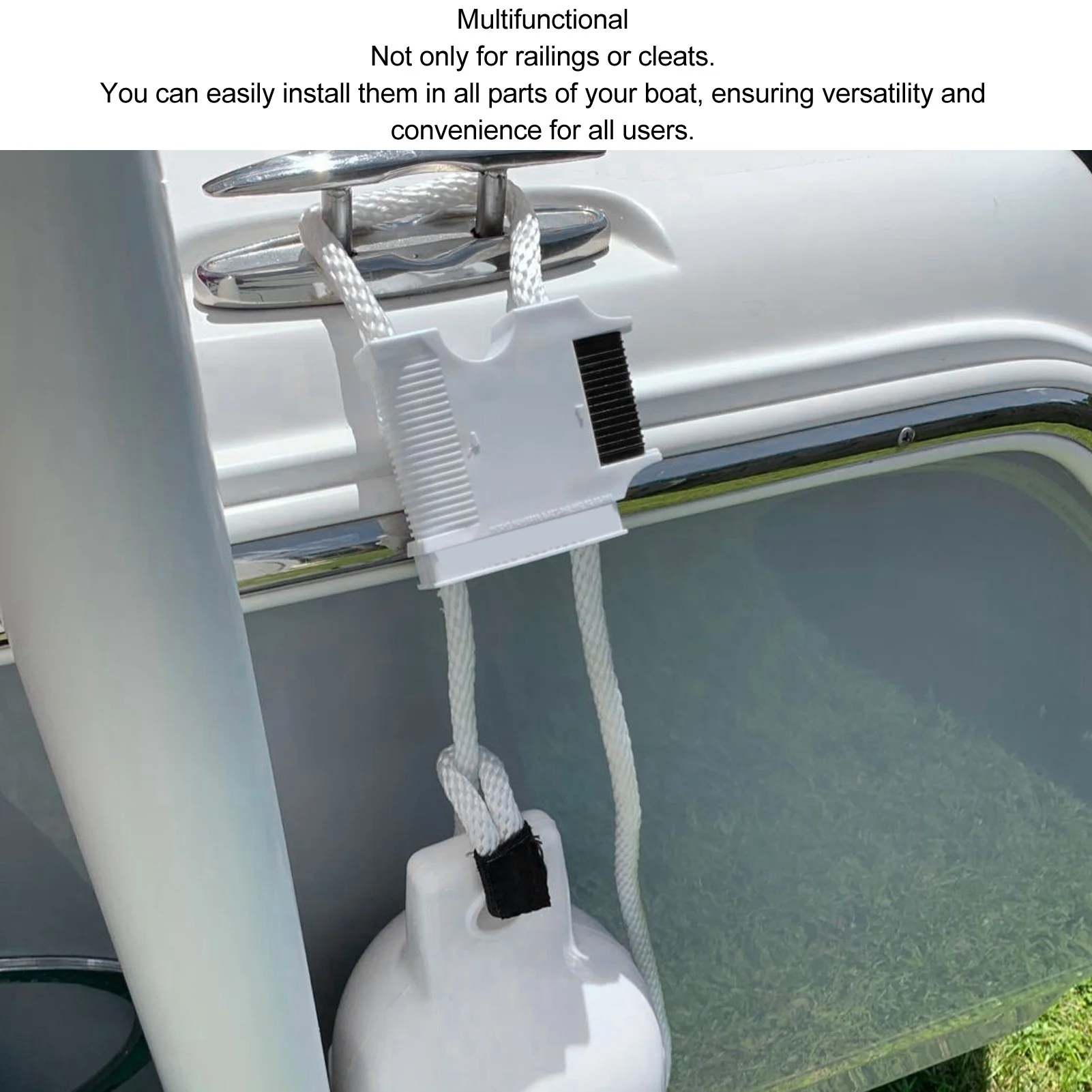 2PCS Boat Rail and Cleat Clip Boat Hanger Crashproof Multifunctional PA Boat Rail and Cleat Clip - view 3