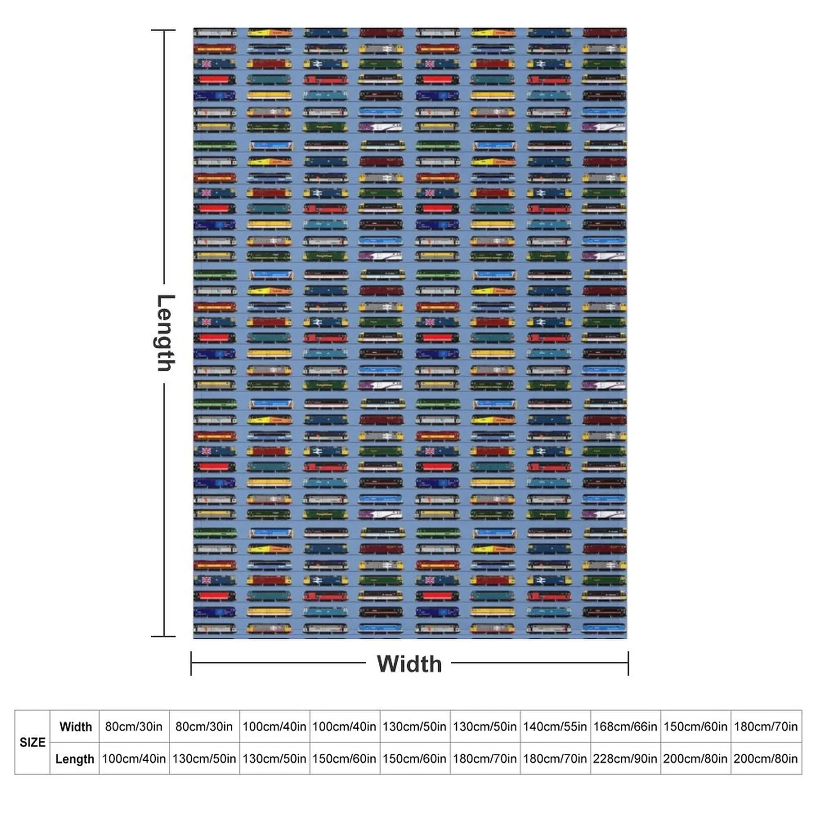 Class 47 Locomotive Throw Blanket Luxury Hairys Comforter Thin Personalized Gift Warm Blankets