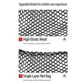 Pro VW Volkswagen Teramont Atlas 2018~2021 sítě do kufru auta, zadní organizér do kufru, elastická šňůrka, síťovina do zavazadel, příslušenství do auta 6 nejlepší prodej příslušenství pro VW Teramont - №5