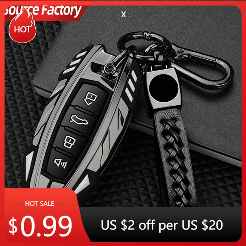 

Car Stickers Alloy Key Case for Haval F7x H6 2023 Accessories Car Key Cover Keychain for Haval Jolion Joico Jollein F7 H6 J