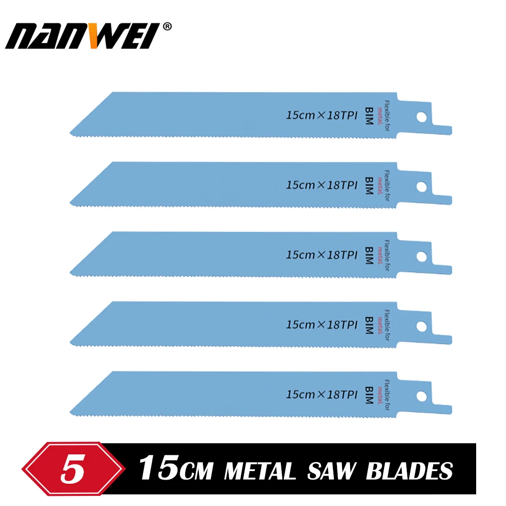 NANWEI Reciprocating Saw Blades Saber Saw Handsaw Multi Saw Blade For Cutting Wood Metal PVC Tube Power Tools Accessories