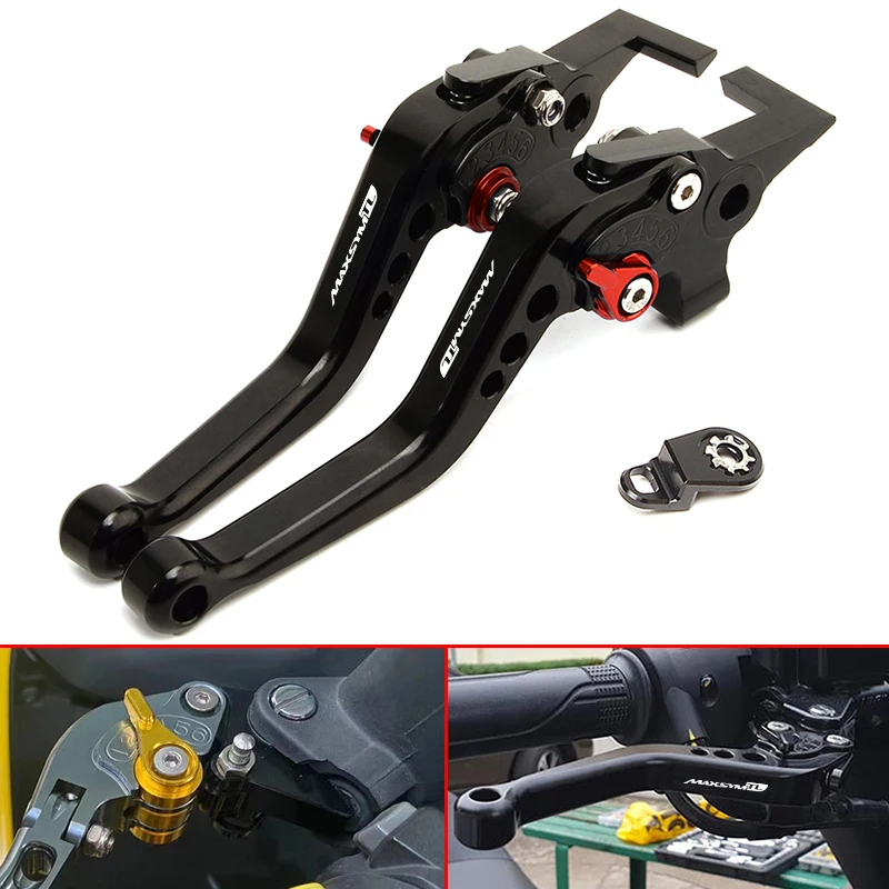 SYM Accessories CNC Brake CNC Adjustable Brake Clutch Levers (With parking device) For SYM MAXSYM TL 500 508 Maxsym TL500 TL508R