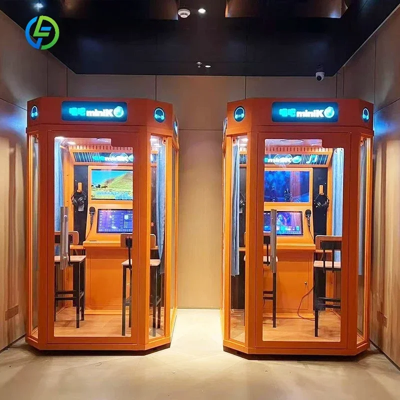 FL Customized Commercial Karaoke Vending Machine Built‑in High‑end Audio System Self‑service Mini KTV Booth With Wifi Function