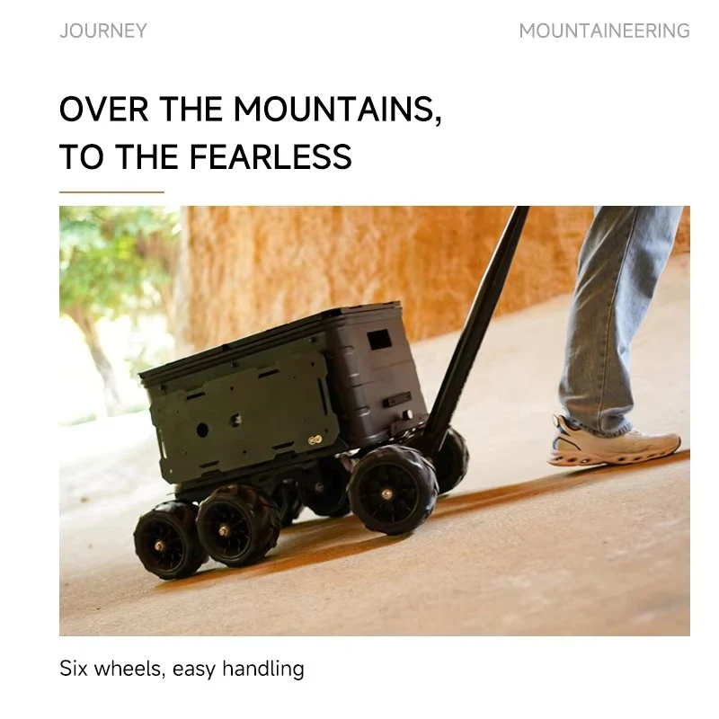 N11 Rockbrook قابل للتعديل الثقيلة الألومنيوم عربة قابلة للطي عربة عربة أسود براون شاطئ الغذاء تحمل للتخييم في الهواء الطلق OEM