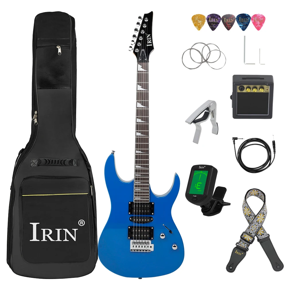 IRIN 6 Strings 24 Frets Electric Guitar Maple Body Electric Guitar Guitarra With Bag Strings Amp Picks Strap Parts & Accessories