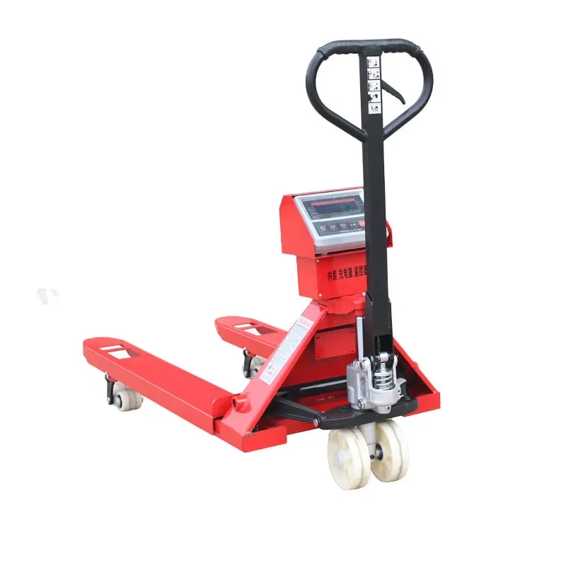 Hand Narrow Pallet Jack 2500 kg Pallet Manual Hydraulic Lift Weighing Jack Pallet Truck with Weight Scale