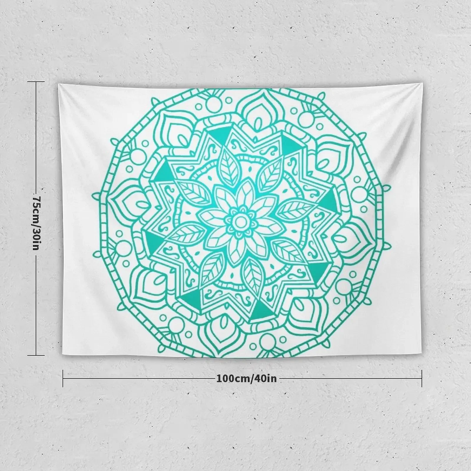 Teal Mandala Tapestry Bedrooms Decorations Bedroom Decoration Room Design Wall Hanging Decor Tapestry