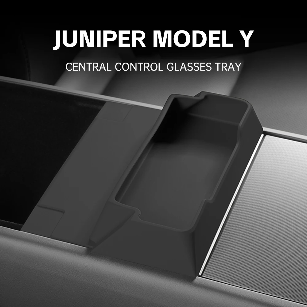 

Center Console Sunglasses Holder for Tesla Model Y Juniper 2025 2026 Model 3 Highland Armrest Key Card Phone Holder Storage Box