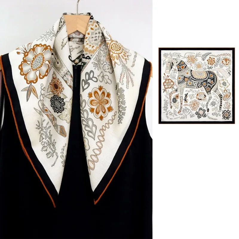 Elegant-foulard-carre-en-laine-et-soie-epaisse-pour-femme-motif-imprime-double-face-portable-chale-decoratif-et-style-motif-«-waiting-for-ulysses-»