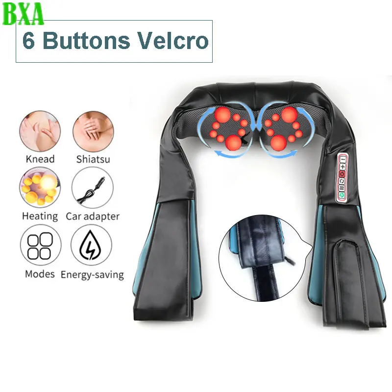 Elétrica Shiatsu Massagem Xaile, carro Home Cuidados de Saúde, Coluna Cervical Amassar, Relaxamento Relaxamento, Novo