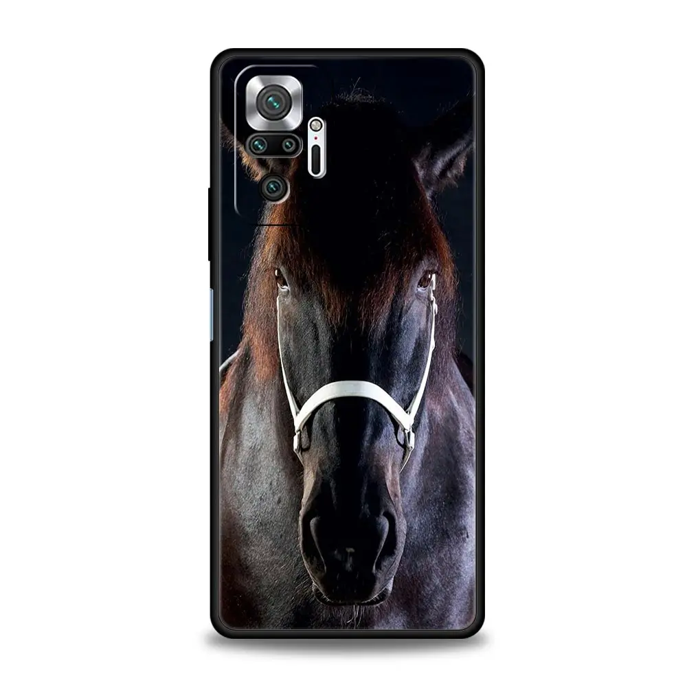 Running Horse Wild Animals Phone Case For Xiaomi Redmi Note 13 12 5G 11 10 Pro Plus 4G 9S 9 8 7 9T 13C 10C 9C 9A Silicone Cover